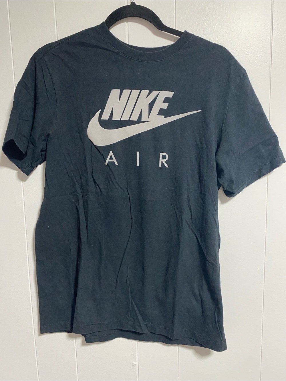 Nike Black Tee with White Air Logo